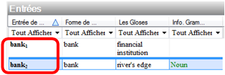 Homographe Liste